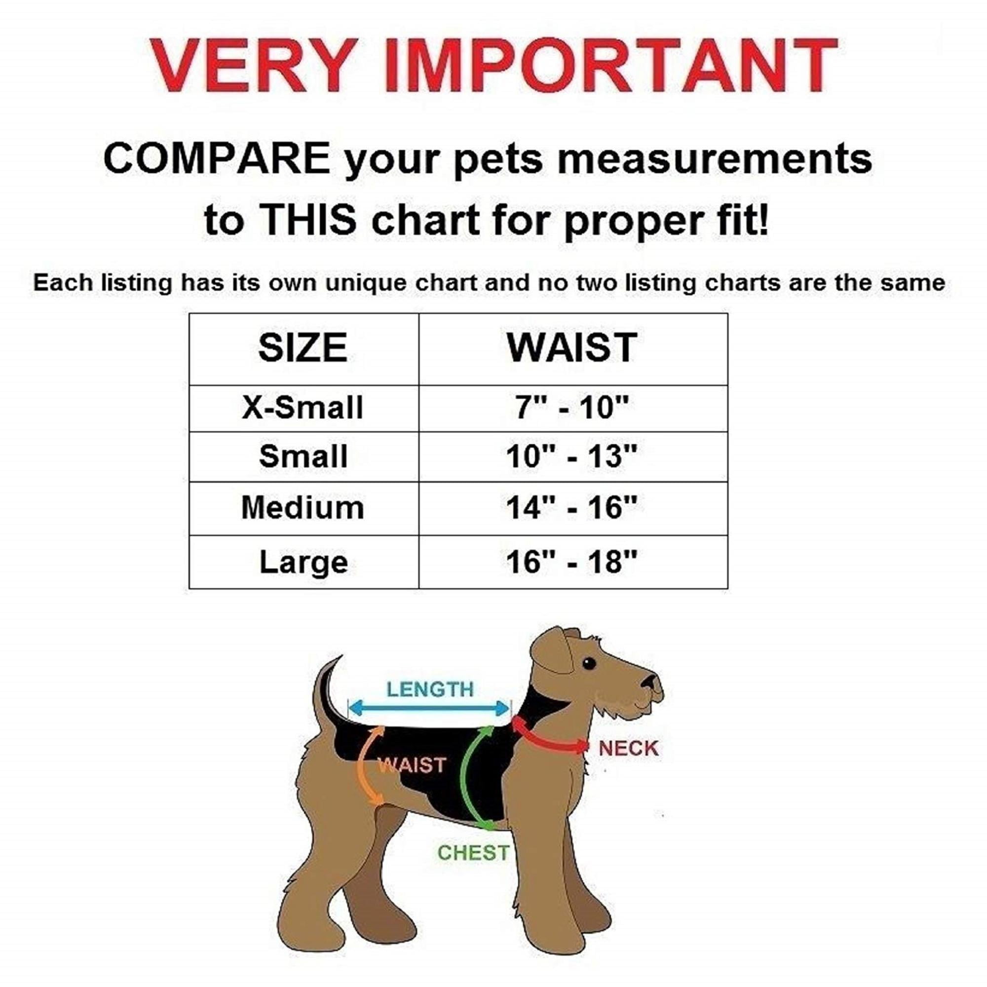 Pack of 2 Female Dog Diapers With Suspenders Reusable Washable for Small Pet