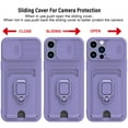 thumbnail image 6 of Designed for iPhone 14 Case with Sliding Camera Cover and Card Holder Protective iPhone 14 Case with Ring Magnetic Kickstand Phone Case for iPhone 14 6.1 inch, 6 of 8