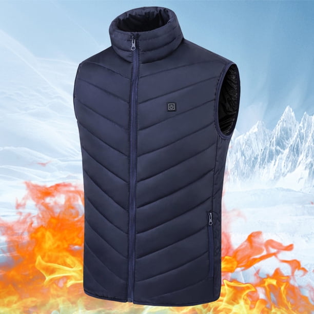 Chaqueta Térmica Eléctrica Unisex Recargable Antiestática para Senderismo Al Aire Libre Ciclismo