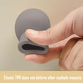 thumbnail image 3 of Soporte de tope de puerta de silicona montaje en pared sin daños, sin necesidad de perforar silenciador de colisión sin rastro, 3 of 5