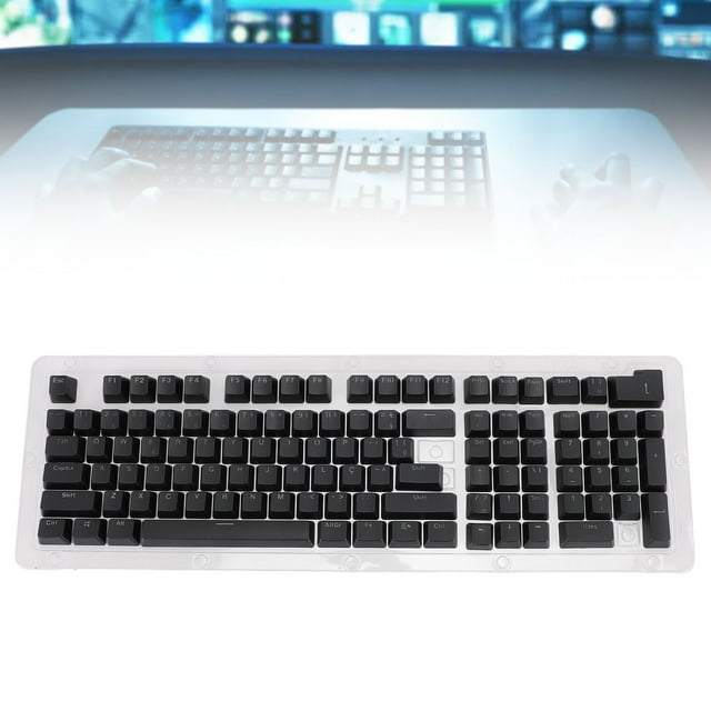 Portuguese Keycaps, 110 Keys Translucent Minority Language Keycaps for 61, 64, 68, 84, 87, 96, 98, 100, 104, 108 Keypads, for Portuguese Speaking Users