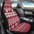 thumbnail image 5 of Jeiento Christmas Car Seat Cover Front Seats Only High Back Driver Seat Cover Protector 1 Piece Washable Car Front Seat Cushion Covers Auto Accessory Fit for SUV Van Sedan RV Interior Xmas Decor, 5 of 6