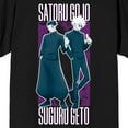 thumbnail image 2 of Jujutsu Kaisen Gojo & Geto Adult Black Crew Neck Short Sleeve T-shirt-Large, 2 of 4