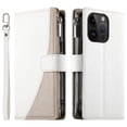thumbnail image 3 of Funda cartera GANGXUN para iPhone 14 Pro , cuero PU con tarjetero, cremallera, correa de mano, soporte y protección 681°, 3 of 6