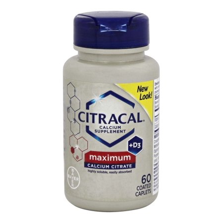 Bayer Healthcare - Citracal Calcium + D3 Maximum 630 mg. - 60 Caplets