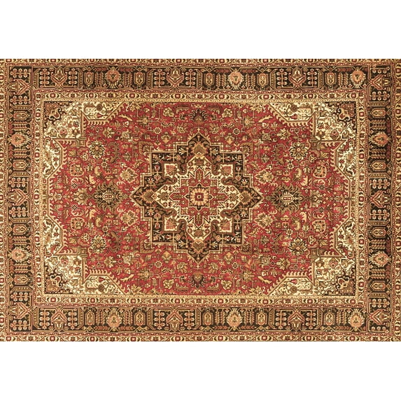 Ahgly Company Indoor Rectangle Persian Brown Traditional Area Rugs, 4' x 6'