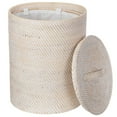 thumbnail image 4 of Kouboo Loma Round Rattan Hamper And Laundry Basket With Removable Liner, Handmade Wicker With Lid, Honey Brown, 4 of 18