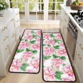 thumbnail image 4 of Kitchen Rugs Sets Of 2,Pioneer Flower Floral Print Pattern Anti Fatigue Kitchen Mat Rugs Non Slip Washable,Decorative Kitchen Floor Mats for Kitchen,Sink,Laundry,17"x47"+17"x47", 4 of 5