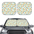 thumbnail image 2 of Balery Tiger Leaves Parasol para parabrisas de coche de 2 piezas | Parasol plegable para parabrisas delantero de coche para la mayoría de sedanes-Small, 2 of 6