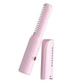 thumbnail image 2 of Hair Straightener Compact USB Charging Styling Tool Cordless Heat Resistant Durable Dual Use Professional for Salon Travel Pink, 2 of 9