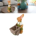 thumbnail image 4 of Figuritas ANGGREK De Resina Conejo Maceta Para Plantas Flores Coleccionables, 4 of 8