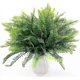 thumbnail image 5 of Arbusto artificial, planta de plástico, césped de bambú, arbusto verde falso, hojas verdes, para bodas, interiores y exteriores, hogar, jardín, balcón, 6 piezas, 5 of 5