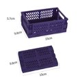 thumbnail image 1 of Cesta de almacenamiento de plástico plegable creativa, cesta multifuncional para aperitivos de escritorio, caja de almacenamiento para la cocina, el refrigerador y la sala de estar, 1 of 6