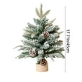 thumbnail image 3 of Hometravel Desktop Cedar Christmas Tree, Mini Holiday Decoration Tree for Tabletop, 45cm Artificial Christmas Pine Display, Compact Festive Tree for Home Decor, 3 of 6
