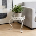 thumbnail image 4 of Qiopertar European-Style Wrought Iron Stand, Single-Tier Floor Display Rack, Sturdy Rustproof Balcony Shelf for Potted Plants, 4 of 6