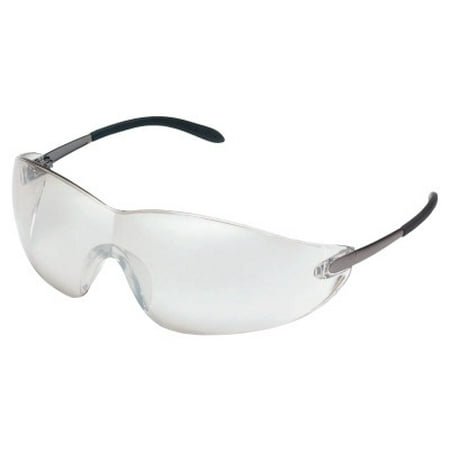 MCR Safety S2119 Blackjack Protective Eyewear, Chrome Lens, Indoor/Out, Safety Glass