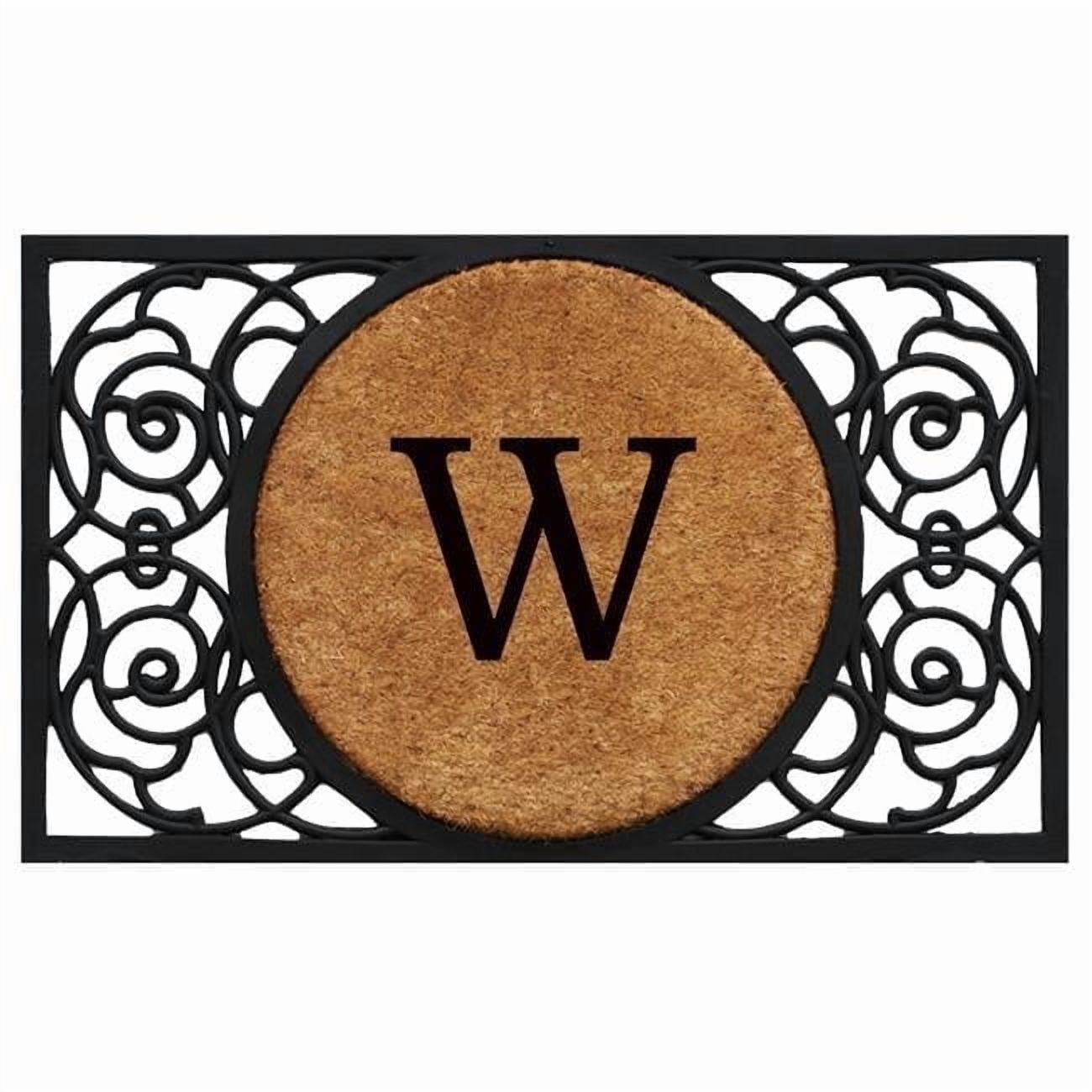 Calloway Mills Armada Circle Monogram Outdoor Doormat 22" x 36" (Letter C)