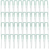 OUNONA 50 Pcs Garden Stakes Tall Plant Stakes Lawn Fixing Size 1 Green