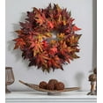 thumbnail image 3 of Nearly Natural 30in. Maple Leaf Thanksgiving Artificial Wreath (Assorted Colors), 3 of 4
