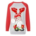 thumbnail image 4 of Costumes de Noël en Solde Mode Blouse à Manches Longues Imprimée Col Rond Pull Décontracté Sweat-Shirts Surdimensionnés pour Femmes, 4 of 4