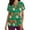 Green, variant on Lolmot Womens Scrubs Tops Summer V-Neck Short Sleeve Casual Fashion Christmas Printed Cute Lightweight Nurse Working Uniform Holiday Workwear