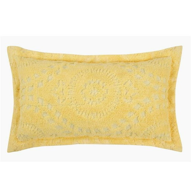 Rio Cotton Pillow Sham, Yellow - King Size