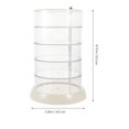 thumbnail image 2 of Clear Jewelry Organizer Multi-layer Rotatable Storage Box Hair Clip Hair Tie Organizer, 2 of 9
