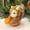 Brown Raccoon, variant on Straw-woven forest animal decorations, including raccoons, squirrels, rabbits, and hedgehogs, suitable for Christmas tree decorations, table displays, and holiday gifts