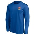 thumbnail image 2 of Men's Royal New York Mets Team Hometown Collection Raise the Apple Long Sleeve T-Shirt, 2 of 3