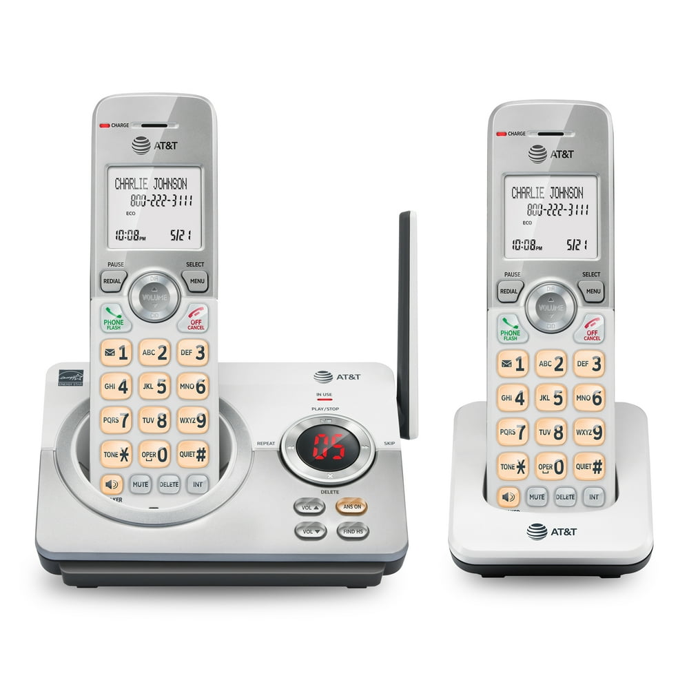 AT&T EL52219 2 Handset Answering Corded/Cordless Phone System Walmart