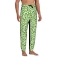 thumbnail image 5 of Sweatpants for Men - Teal Glitter Patterns Adjustable Elastic Band Mens Joggers With Pockets, Athletic Workout Gym Casual Track Pants for Men, 5 of 7