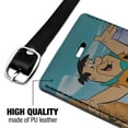 thumbnail image 3 of The Flintstones Fred Character Rectangle Leather Luggage Card Suitcase Carry-On ID Tag, 3 of 5