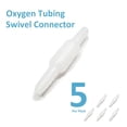 thumbnail image 2 of CINOCA 5PCS Oxygen Tubing Swivel Connector Supply for Home Oxygen, 360 Degree Swivel, Avoid Tube Tangles, Oxygen Concentrator Accessories, 2 of 7