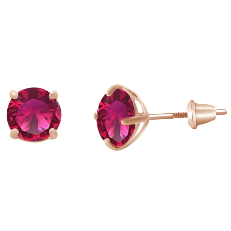 Baby ruby hotsell earrings