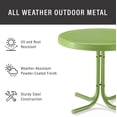 thumbnail image 2 of Afuera Living Modern Retro Metal Patio End Table in Oasis Green, 2 of 7