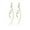 B-Gold, variant on Sterling Silver Curve Dangle Earrings for Women Teens Wave Dangle Earrings Threader Tassel