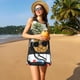 thumbnail image 3 of Fotbe Pineapple With Black Glasses Vestido de Verano sin Mangas para Mujer – Vestido Midi Línea A, Estilo Camiseta Floral, Vestido Playero Casual y Fluido, 3 of 7