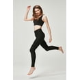 thumbnail image 6 of DEVOPS 2 Pack Women's Yoga Pants with Pocket Tummy Control Workout Running Leggings (X-Small, Black/Black), 6 of 7