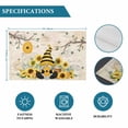 thumbnail image 6 of Gnomes Sunflower Placemats Set of 6, Bees Branches Floral Watercolor Placemats for Dining Table, Place Mats for Kitchen Tabletop, Waterproof Wipeable Dining Table Mats Set, 6 of 9