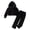 1-Black403, variant on Girls Velvet Tracksuit Velour Zip Up Hoodie Sweatpants Outfits Kids Clothing Sets, Sizes 1-14