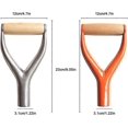 thumbnail image 2 of ZHAOCHENG Pala con mango de hierro de 31 mm de diámetro interior, mango con agarre en forma de D/Y, buena protección para las manos, accesorios de hierro macizo para jardín, herramienta de jardín para, 2 of 5