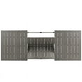 thumbnail image 2 of Modway Shore Aluminum Plastic Wood Outdoor Patio Dining Table in Silver/Gray, 2 of 8