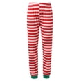 thumbnail image 5 of Bjutir Family Pajamas Matching Sets Womens Christmas Pajamas Set Printed Long Sleeve Top With Stripe Trousers Two Piece Set Sleepwear,Red,Size Xxl, 5 of 7