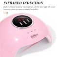 thumbnail image 6 of HIBIBUD Gel Polish Lamp,Uv Led Nail Lamp,Nails Dryer,Gel Nail Uv Light,54W Uv Light for Gel Nails with 18 Lamp Beads Nail Lamps,Uv Lamp Gel Nail Polish,White, 6 of 7