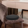thumbnail image 4 of DEEPCRAFF Black Round Seat Cushion Comfortable Chair Pad for Home Use Soft Sponge Filling, 4 of 6