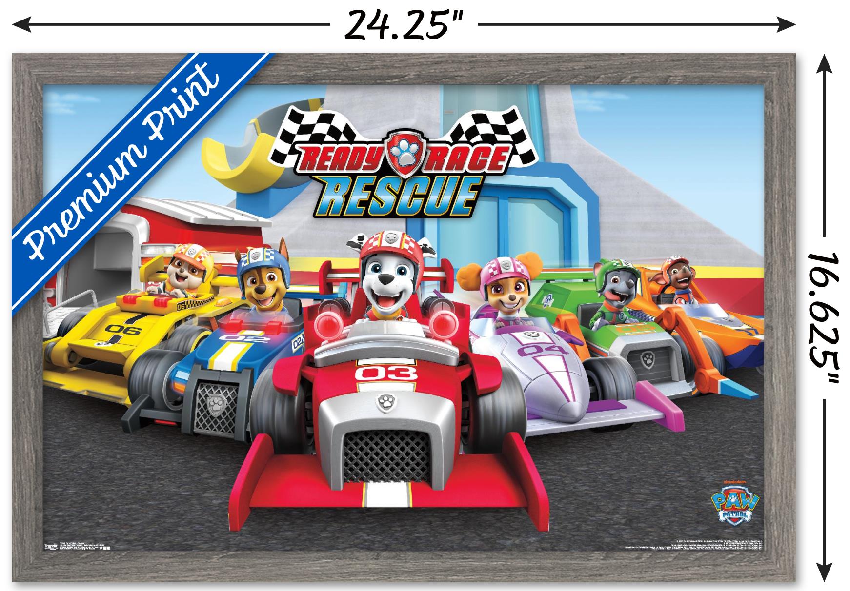 Nickelodeon Paw Patrol - Rescue Wall Poster, 14.725" x 22.375", Framed