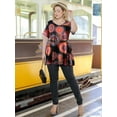 thumbnail image 4 of LARACE Plus Size Blouse for Women Short Sleeve Casual Shirt Tunic Tops T-Shirt Loose Shirt, 4 of 8