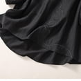thumbnail image 6 of Floral Embroidered Cotton Linen Shirts for Women Summer 3/4 Sleeve Gauze Boho Tops Ladies Dressy Casual Loose Blouses Black L, 6 of 6
