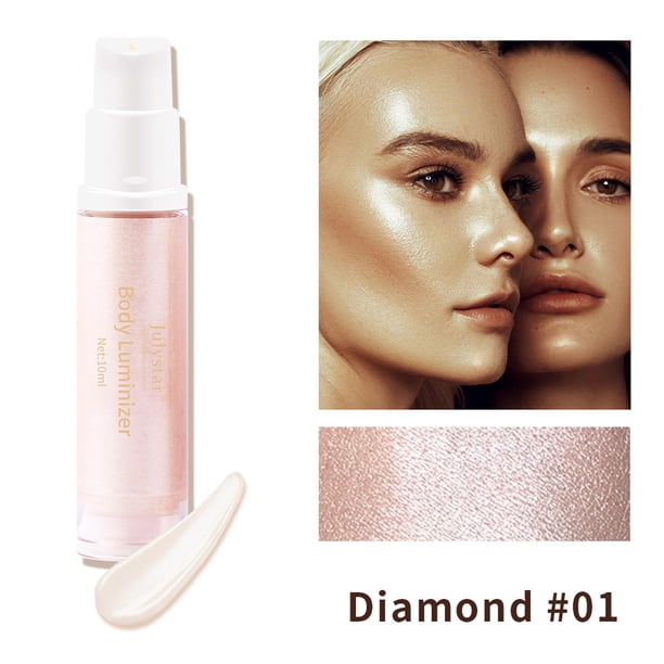 Fiudx Ofertas Flash Del Día Solo En Línea Body Beach Resaltador Sexy Líquido Iluminador Iluminador Iluminador Líquido Leche Resaltador Corporal