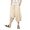 Khaki, variant on Zylarhe Casual Pants for Men, Men Summer Casual Mid Waist Loose Cropped Harem Pants With Pockets Black XXXXXL